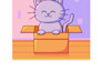 design cute animals emoticon, stickers, character, chibi